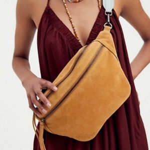 Free people CANYON SUEDE SLING fanny pack crossbody NEW